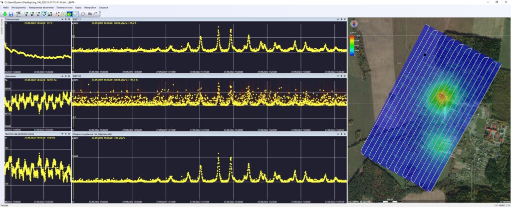 Test Flight of the UAV "ELECTRON 7" with Radiation Monitoring Equipment